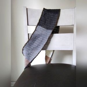 Gray and Mocha Infinity Scarf | Size OS